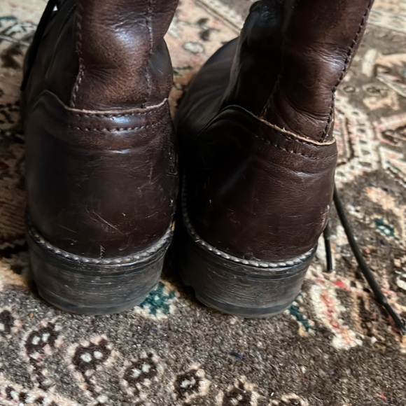 Palladium Leather Lace up Combat Boots sz 37 - Picture 9 of 12